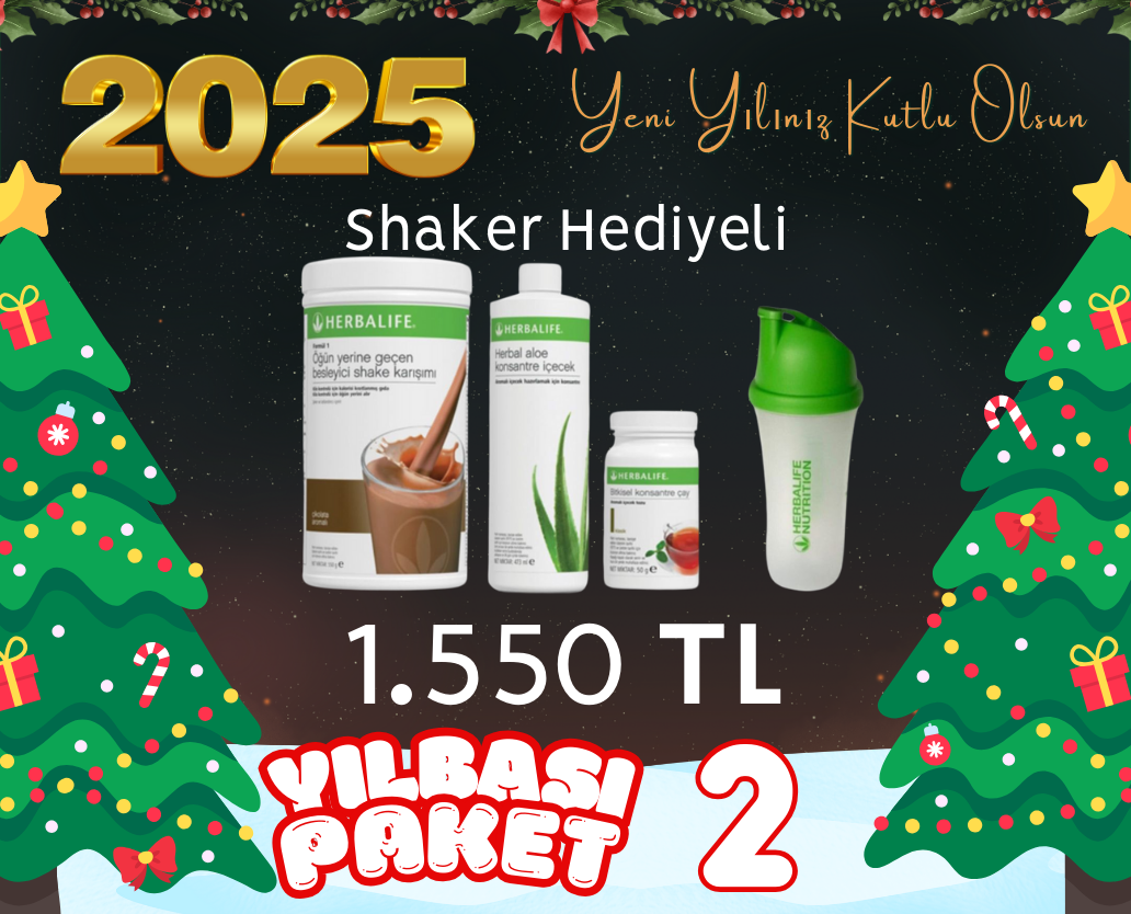 Yılbaşı Paketi 2 - Shaker Hediyeli